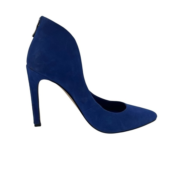 BCBGeneration Blue Suede Pointed Toe Heels Size 8 Women's - Picture 5 of 15
